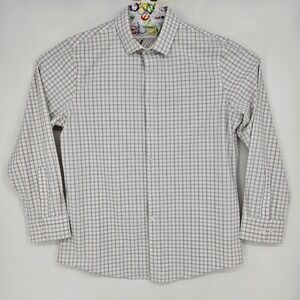 Mizzen Main Shirt Mens XL Leeward‎ Trim Fit Checkered Long Sleeve Button Preppy